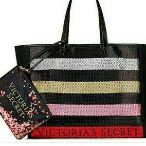 Victoria's Secret sequin tote